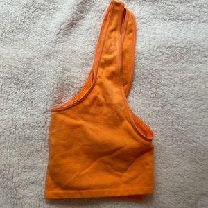 ZARA Orange Crop Tank